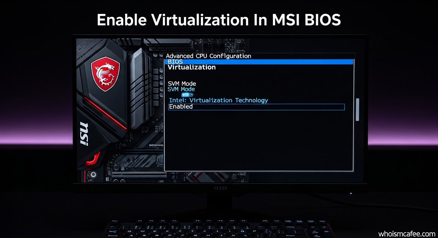 How to Enable Virtualization In MSI BIOS | Intel & AMD Guide