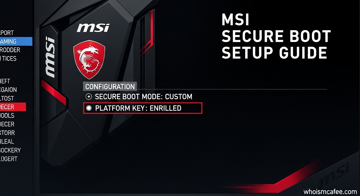 MSI Secure Boot Platform Key Setup | Complete Guide & Fixes