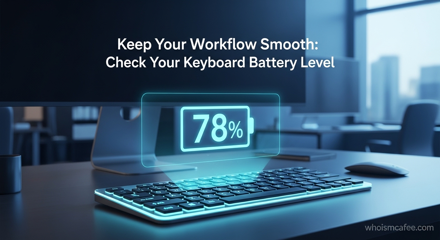 Check Keyboard Battery Level on Any Device Fast (October 2025)