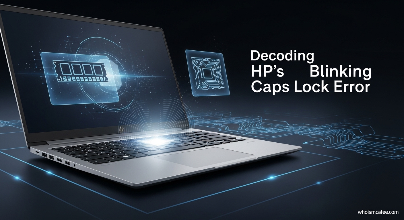 HP Caps Lock Blinking