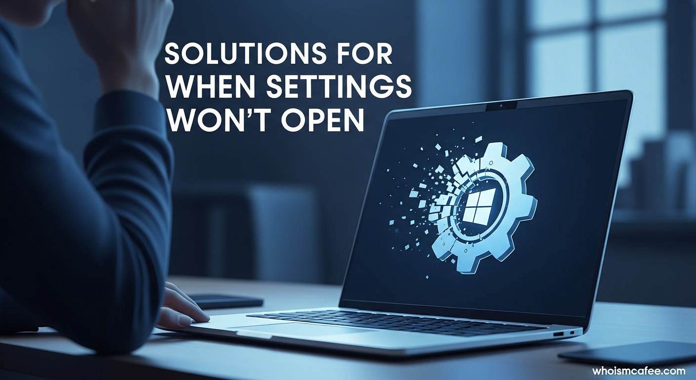 Laptop Won't Open Settings