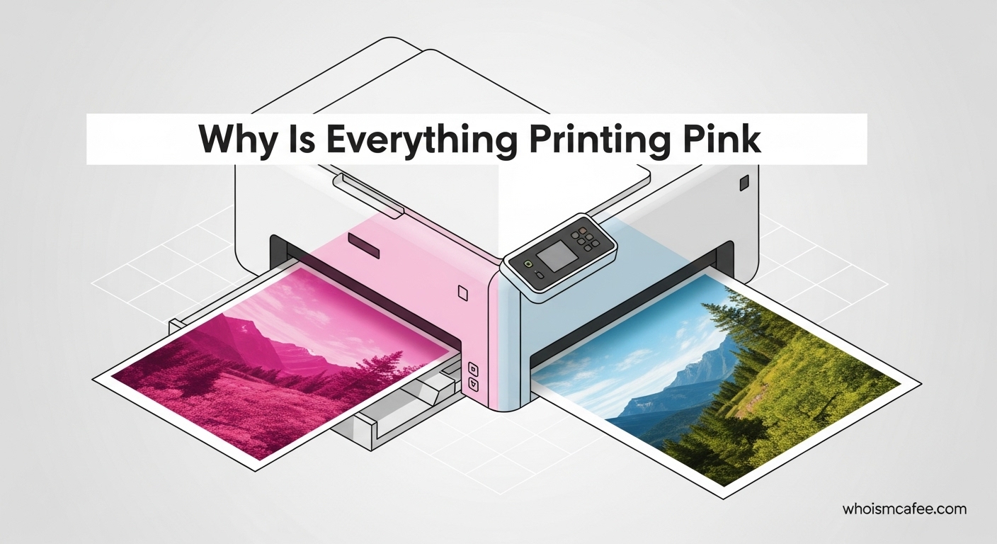Printer Only Printing Pink