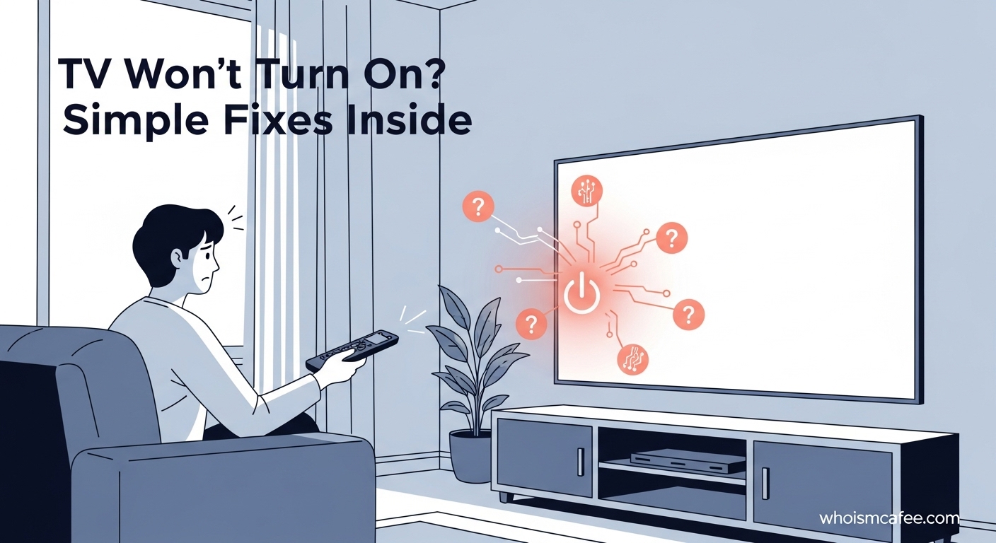 My TV Won’t Turn On: Easy Troubleshooting Steps