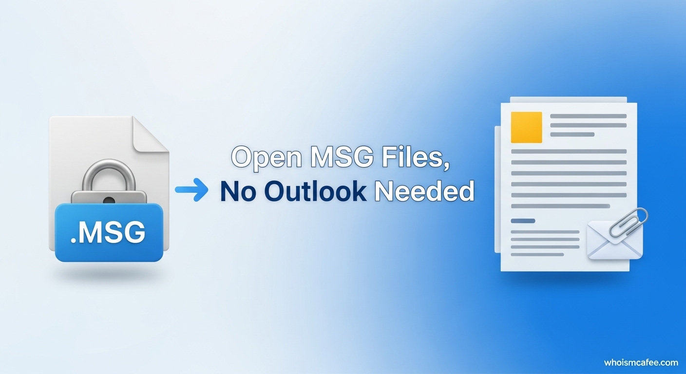 How to Open MSG File Without Outlook for Free April 2026