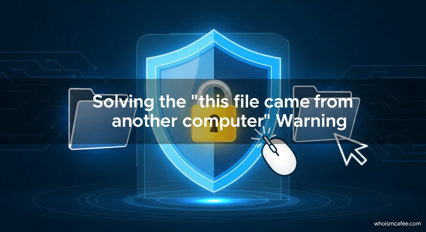 Fix: This File Came From Another Computer Warning April 2026