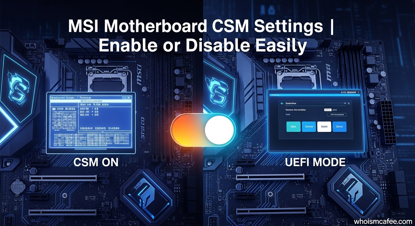 MSI Motherboard CSM Settings | Enable or Disable Easily