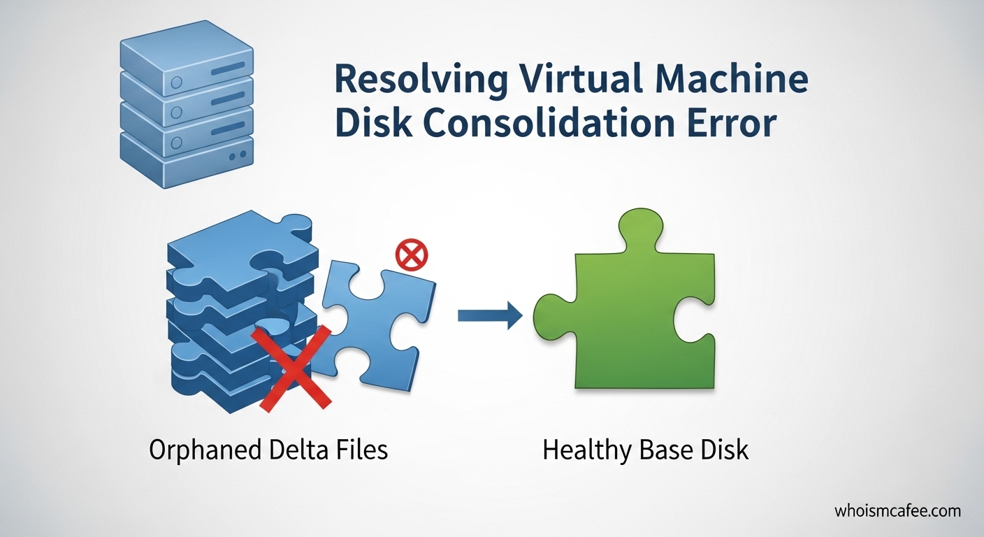 Resolving Virtual Machine Disk Consolidation Error