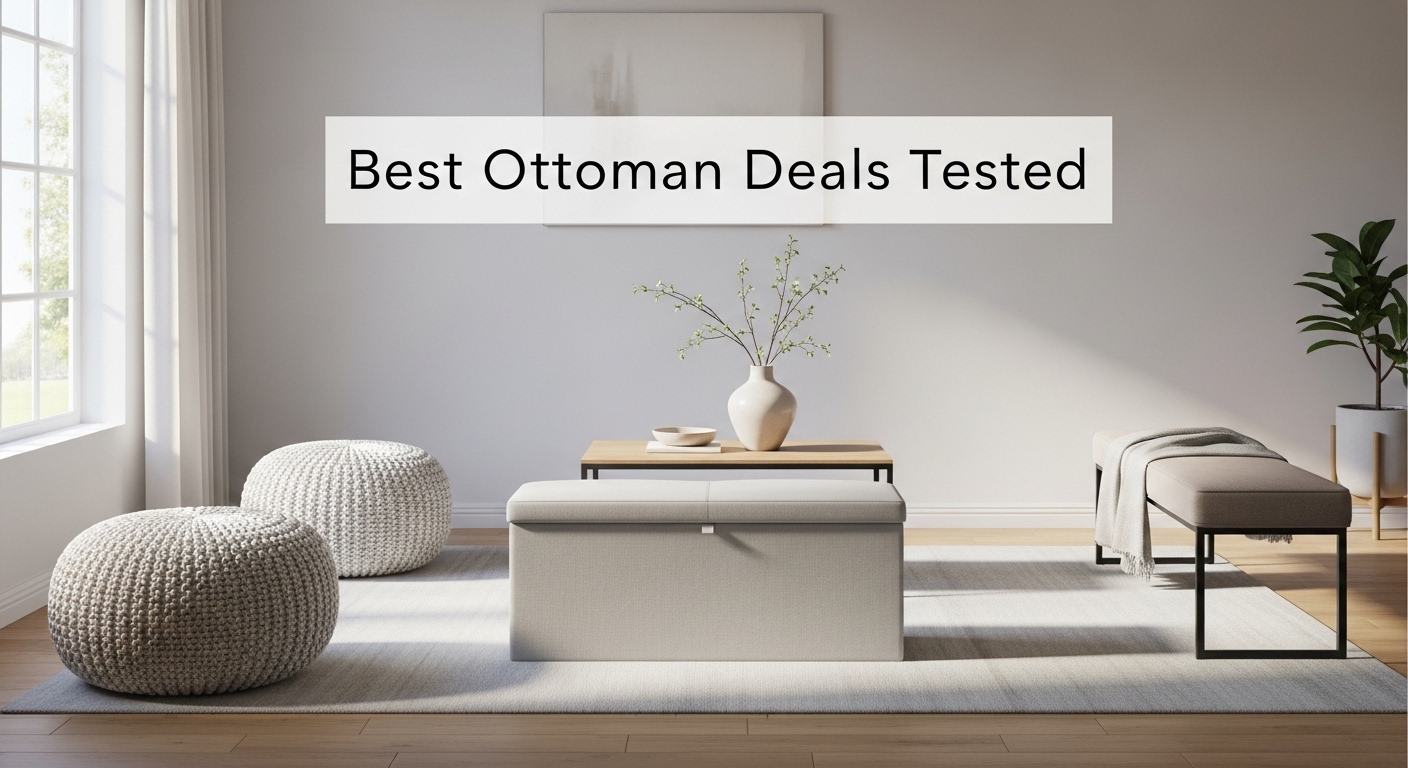 Best Ottoman Deals 2026: 12 Storage Ottomans, Poufs & Benches Tested