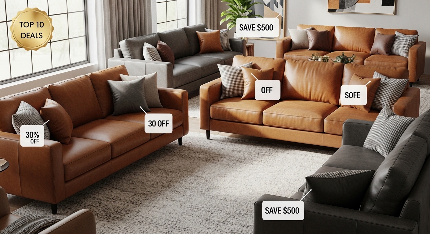 Best Leather Sofa Deals: 10 Models with Real Value