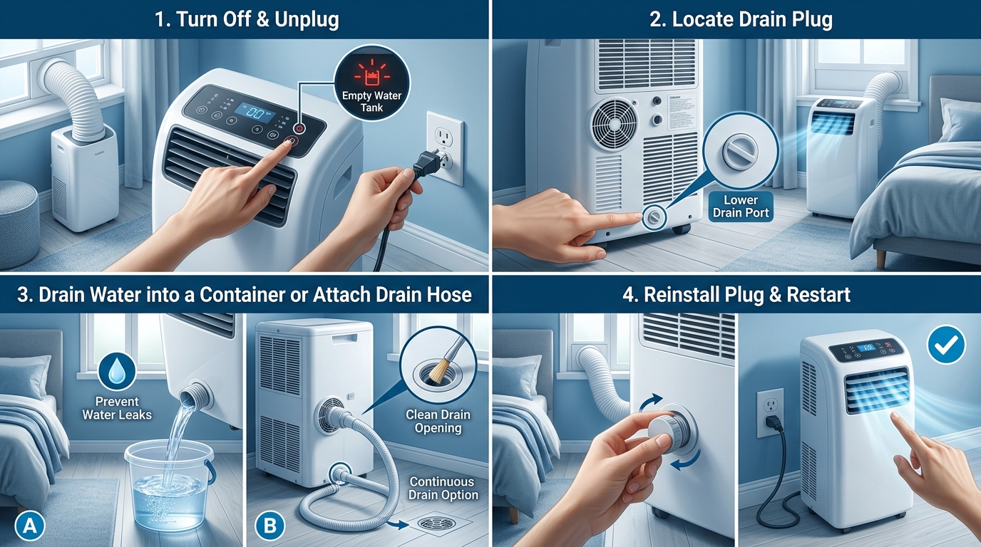 How to Drain Portable AC: Complete Guide 2026
