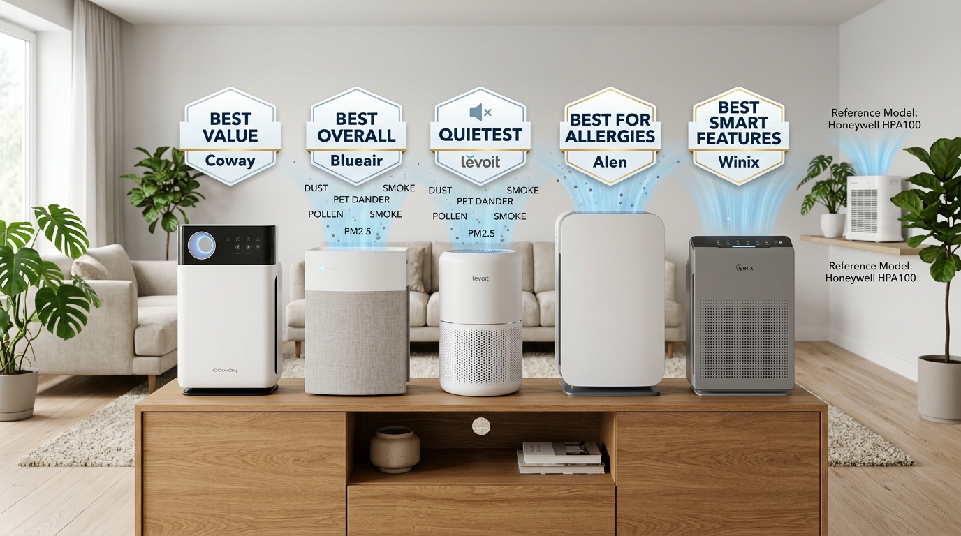 5 Best Air Purifiers for Honeywell HPA100 Alternatives (August 2026)
