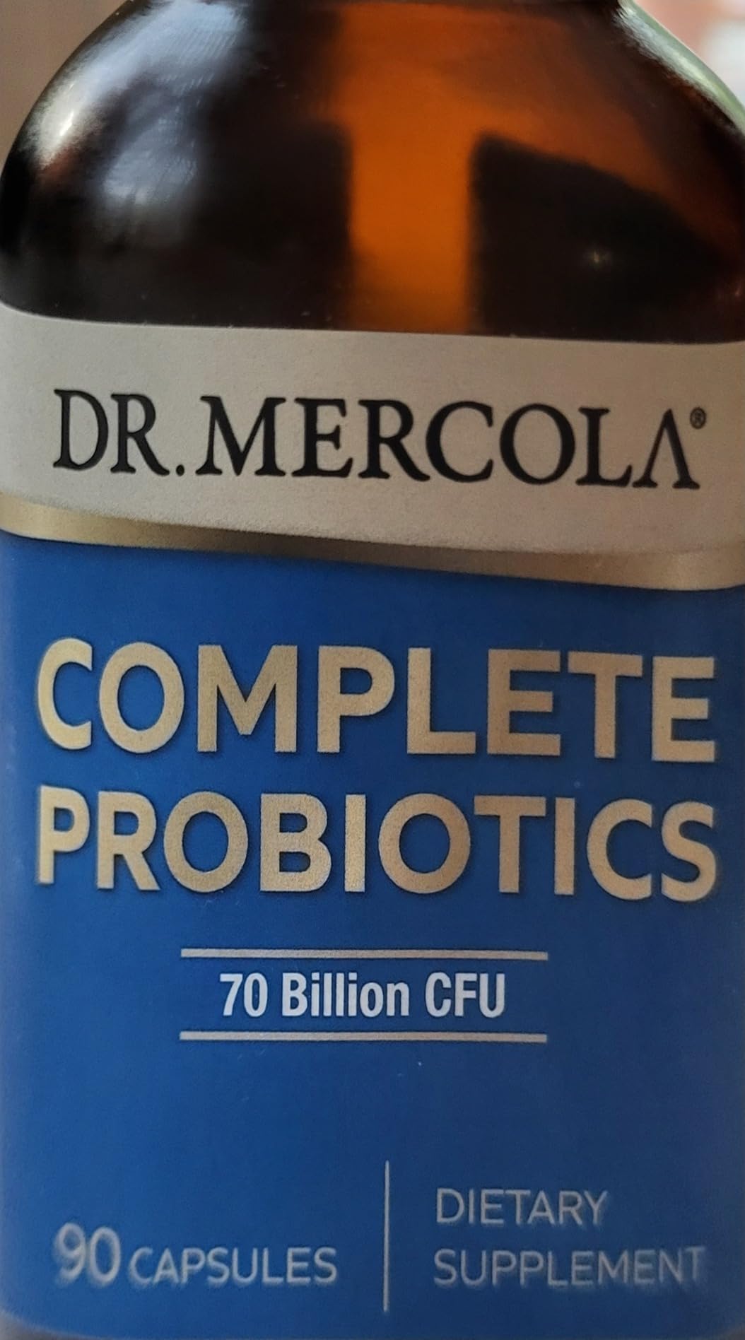 Dr. Mercola Complete Probiotics - 70 Billion CFU - Supports Immune, Digestive & Gut Health - Features 10 Strains - Shelf Stable - GMO-Free, Gluten-Free & Soy-Free - 90 Capsules (90 Servings) customer photo 1