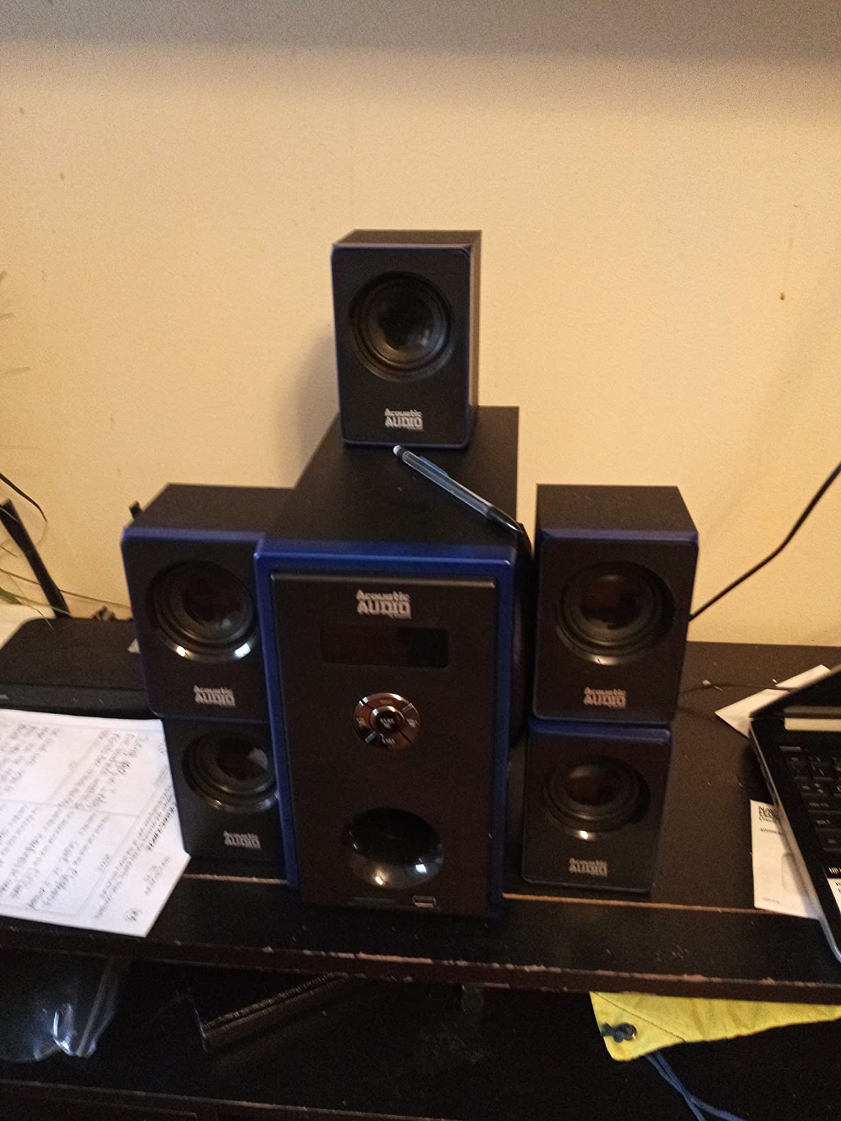 Acoustic Audio AA5102 Bluetooth Powered 5.1 Speaker System Home Theater Surround, Black customer photo 1