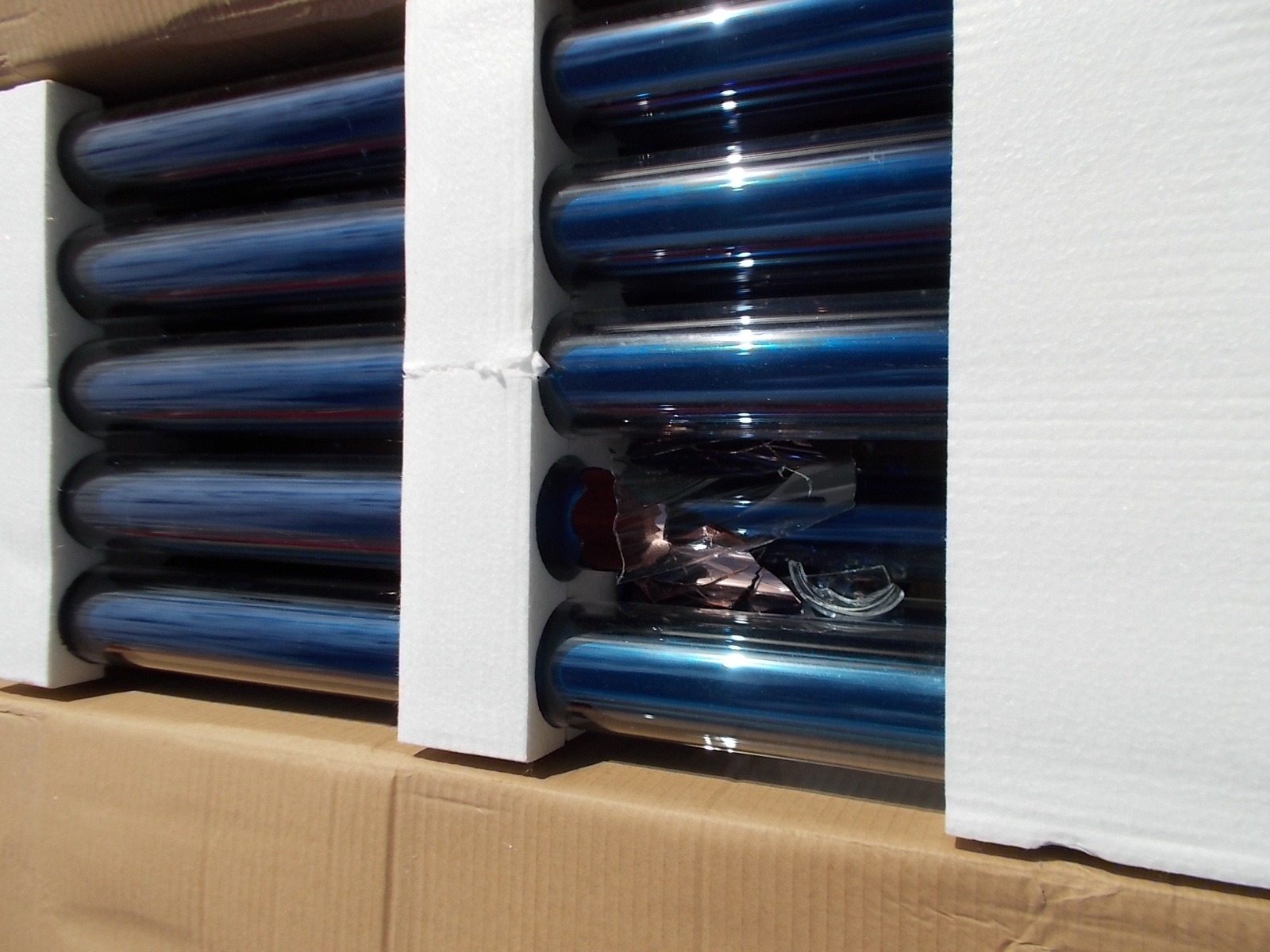 Duda Solar 15 Tube Water Heater Collector 45 Degree Frame Evacuated Vacuum Tubes SRCC Certified Hot customer photo 1
