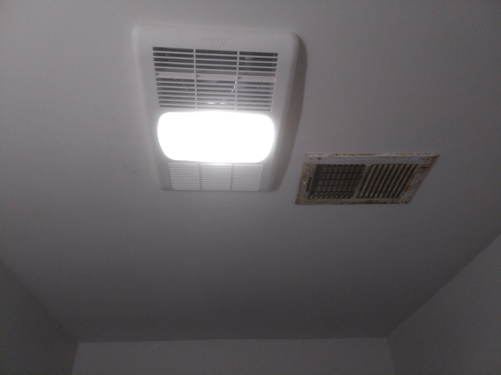 Delta Breez Bathroom Exhaust Fan with Light, Heater & Thermostat, Radiance, 80 CFM, White - Multi-Functional Household Ventilation System Fans for Bath, Toilet and Laundry Room customer photo 1