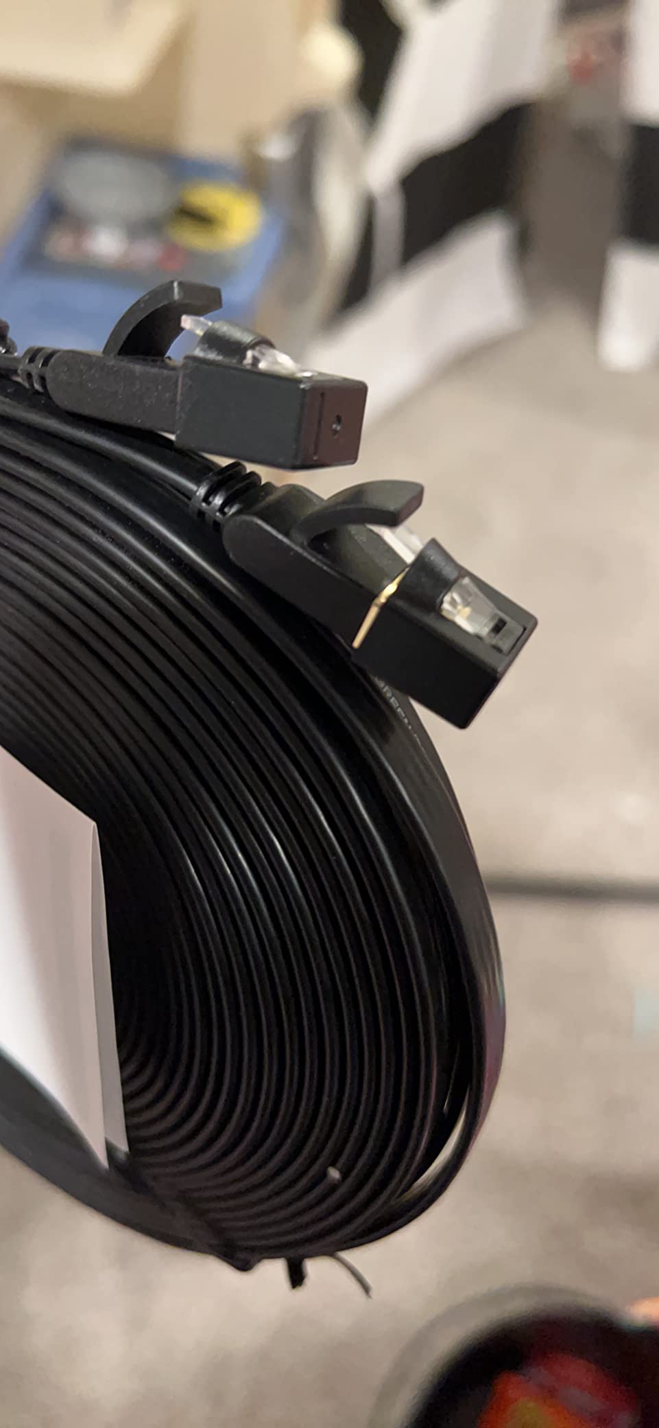 Cat 7 Ethernet Cable, 6FT Ethernet Cable with 10Gbps High Speed, 100% Pure Copper Wire and Gold-Plated Connectors, Flat Design, Compatible with Gaming PS5/4/3 Xbox PC Laptop Modem Router customer photo 2