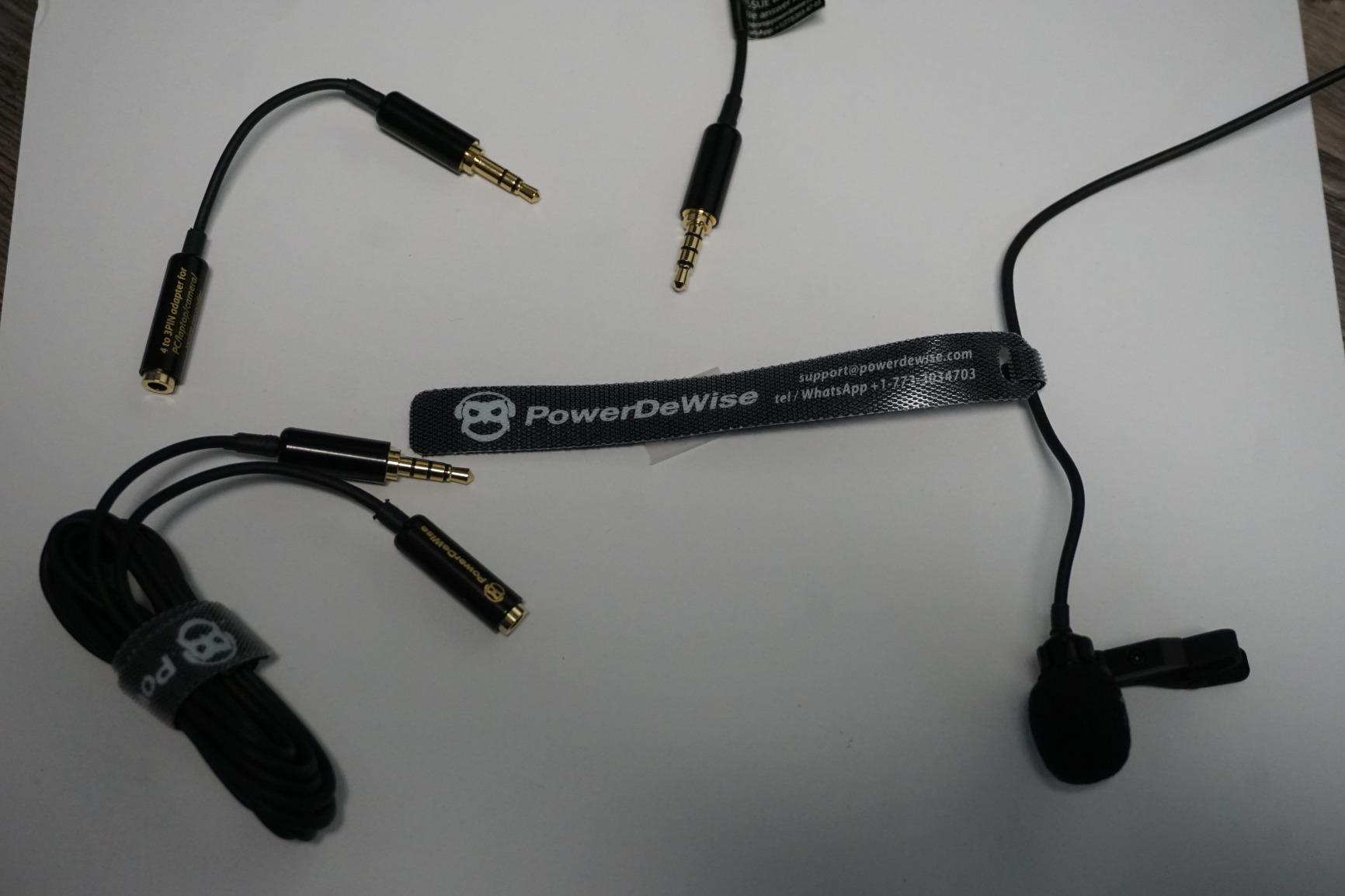 PowerDeWise Professional Grade Lavalier Clip On Microphone - Lav Mic for Camera Phone iPhone GoPro Video Recording ASMR - Small Noise Cancelling 3.5mm Tiny Shirt Microphone with Easy Clip On System customer photo 1