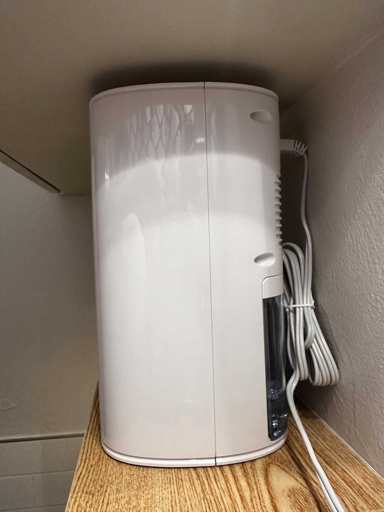 Pure Enrichment PureDry Mini Dehumidifier - 27oz Compact Water Tank Eliminates 300ml/day of Excess Moisture from Closets, Bathrooms, Boats, Kitchens, and Other Small Rooms and Living Spaces customer photo 2