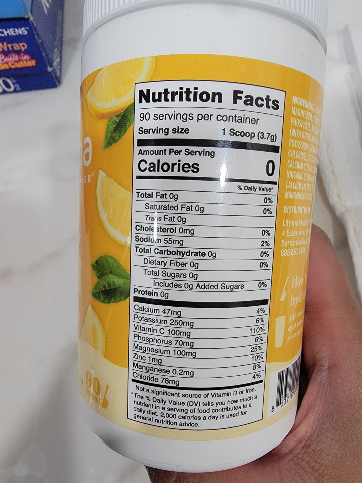 Ultima Replenisher Daily Electrolyte Powder Drink Mix - Sugar Free - Lemonade, 90 Servings - Hydration Powder with 6 Key Electrolytes and Trace Minerals - Keto Friendly, Vegan, Non-GMO customer photo 2