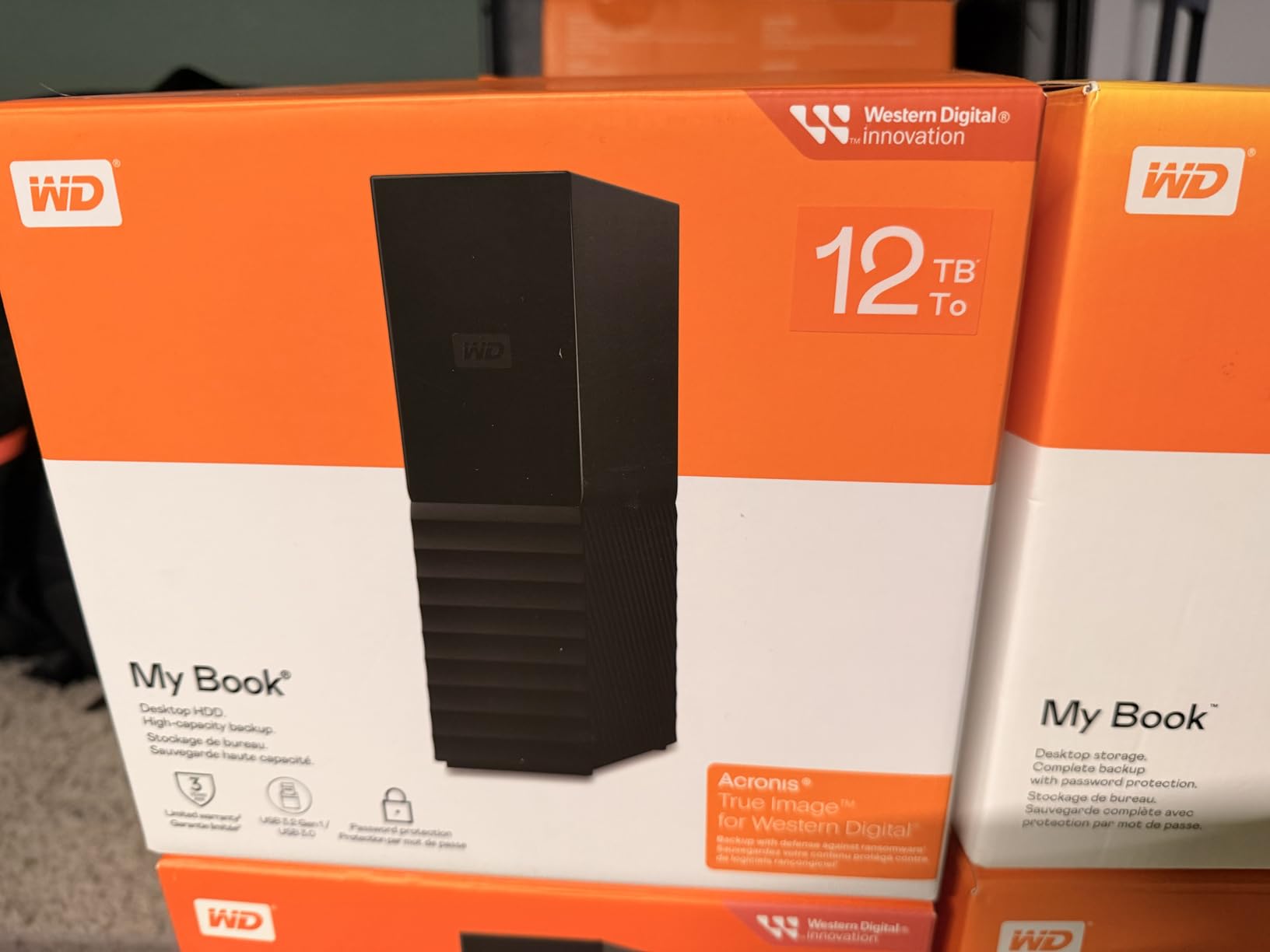 Western Digital 8TB My Book Desktop External Hard Drive, USB 3.0, External HDD with Password Protection and Backup Software (WDBBGB0080HBK-NESN) customer photo 1