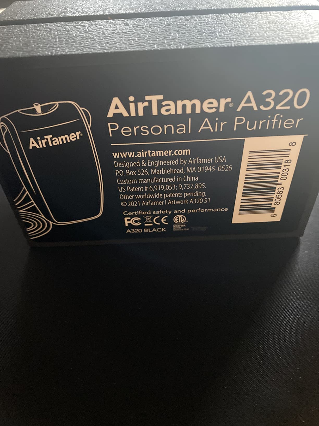 AirTamer A320 Rechargeable Personal Air Purifier, Proven Performance, Virus and Pollutant Tested*, Black with Leather Travel Case customer photo 2