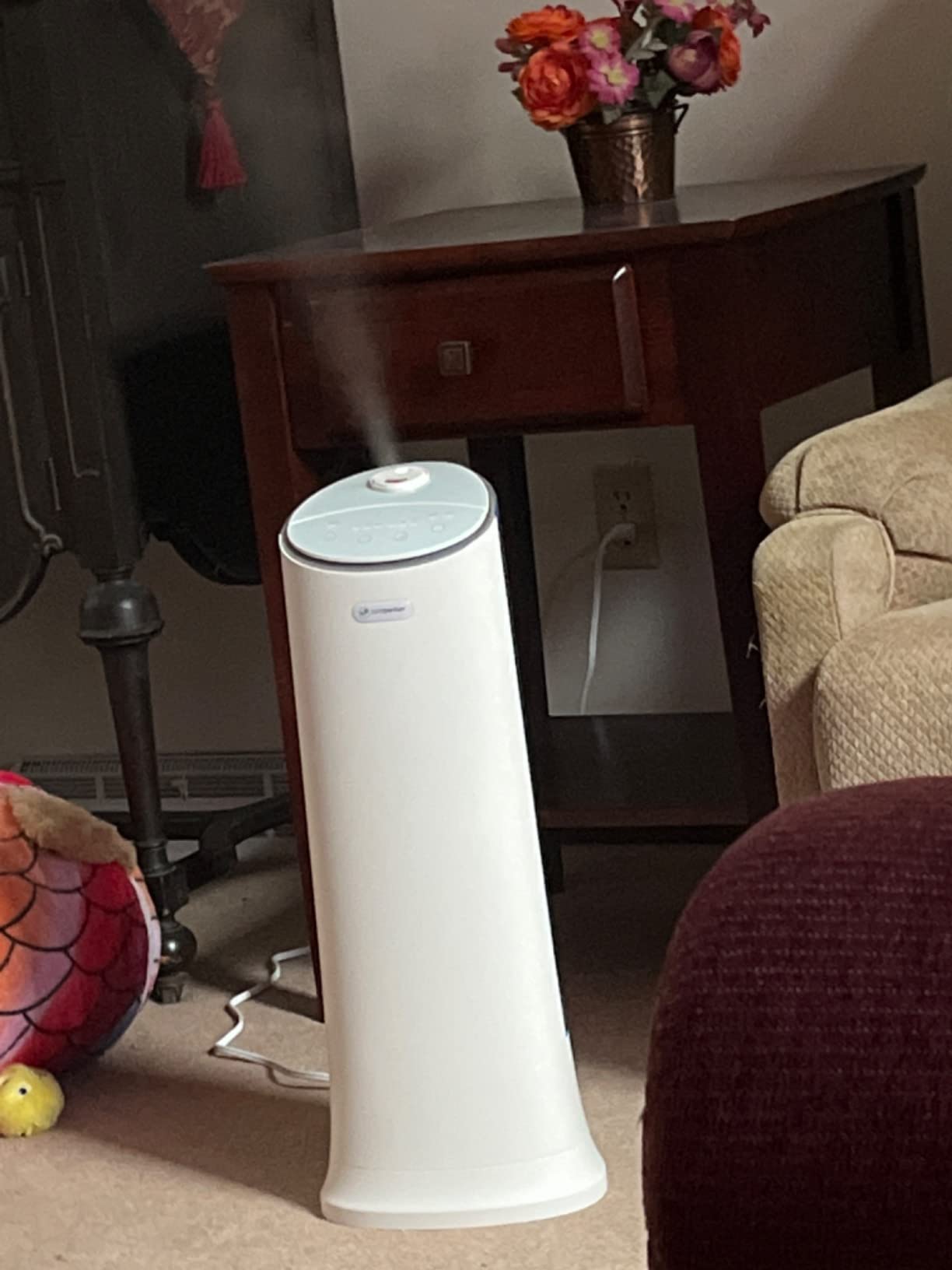 Pure Guardian Ultrasonic Cool Mist Humidifier, 100 Hour Run Time, 1.5 Gallon Tank, 440 Sq. Ft. Coverage, Medium Rooms, Quiet, Filter Free, Black, H3200BAR customer photo 1