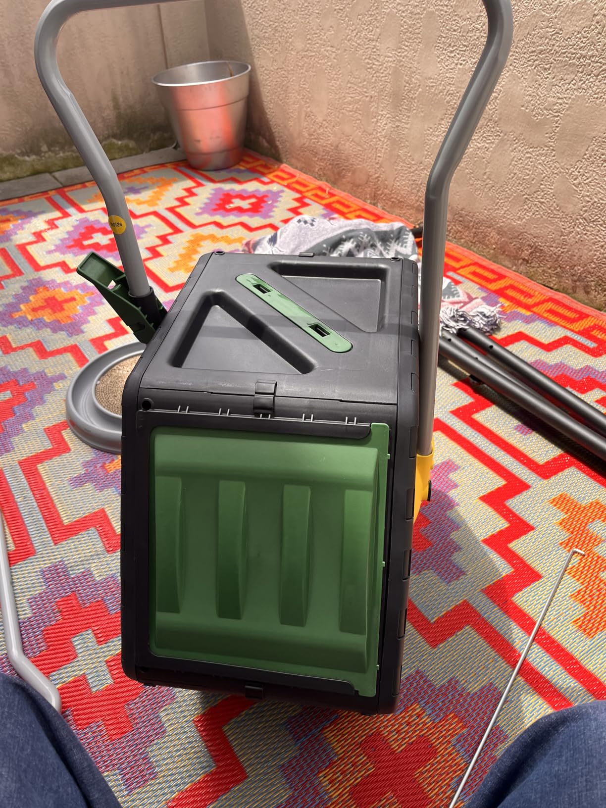 Miracle-Gro Compost Tumbler Single Chamber - Easy-Turn Composter Tumbler Outdoor for Fast Composting (18.5 Gallon / 70 Liter) customer photo 2