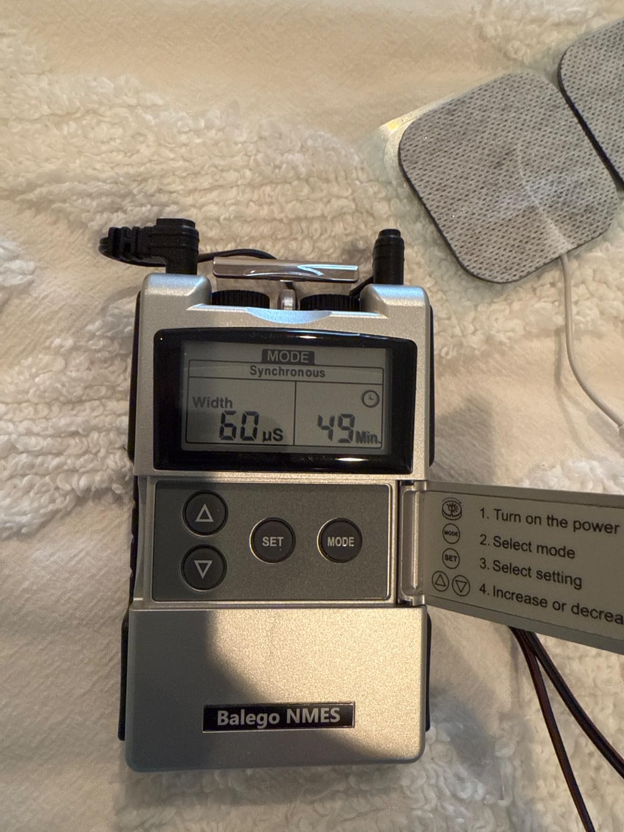 Balego EMS Digital Neuromuscular NMES Stimulator OTC customer photo 2