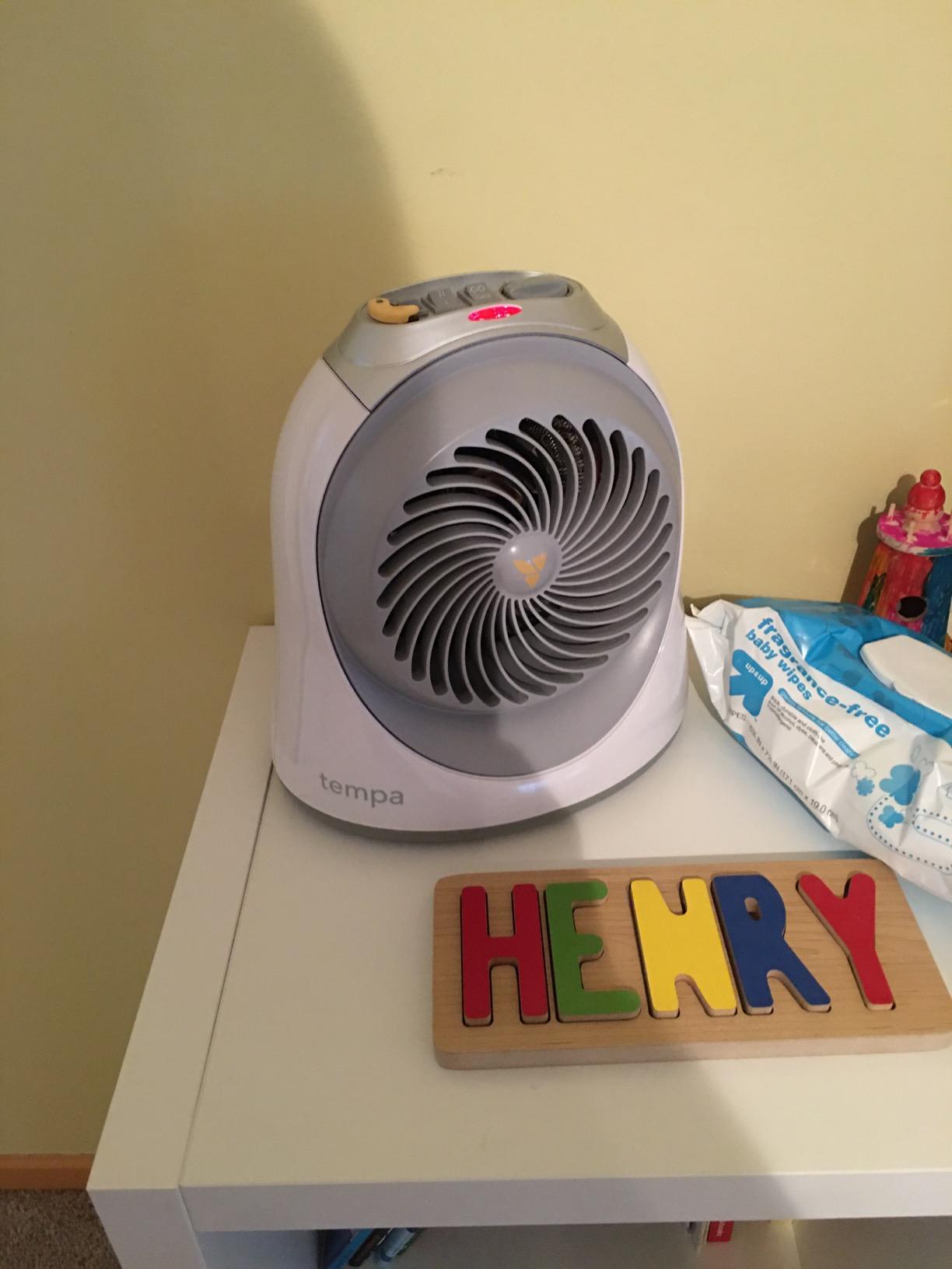 Vornadobaby Tempa Nursery Space Heater, Electric Space Heater for Baby with Locking Controls, Tipover Protection, Safety Shutoff, Hidden Cord Storage, Adjustable Thermostat customer photo 1