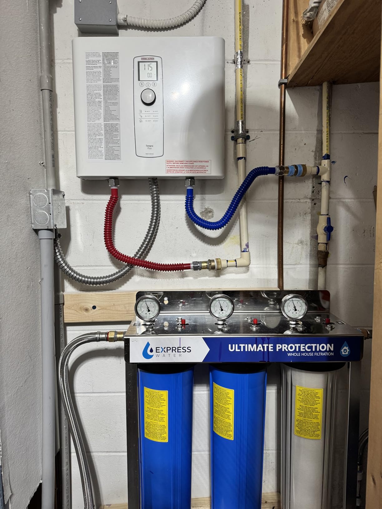 Bosch Tankless Water Heater - Tempra 24 Plus - Electric, 24kW, On Demand Hot Water, Eco, White, Made in Germany customer photo 2