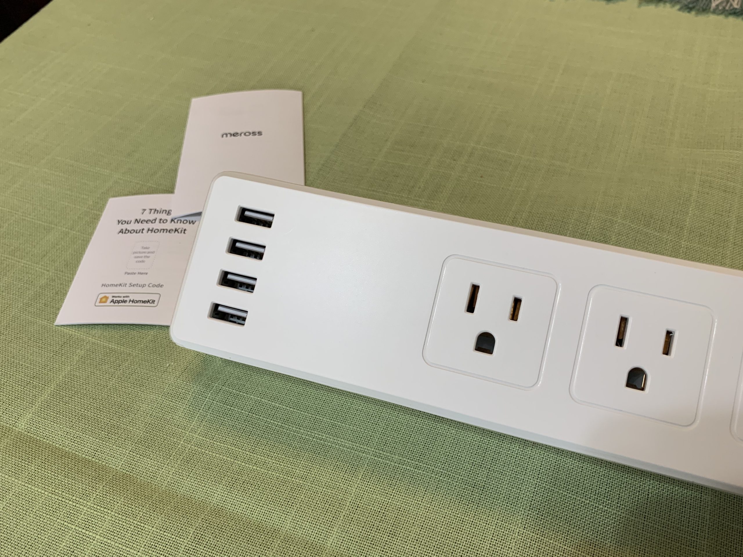 Smart Power Strip Compatible with Apple HomeKit, Siri, Alexa, Google Home and SmartThings, WiFi Surge Protector with 4 AC Outlets, 4 USB Ports and 6ft Extension Cord, Voice and Remote Control customer photo 1