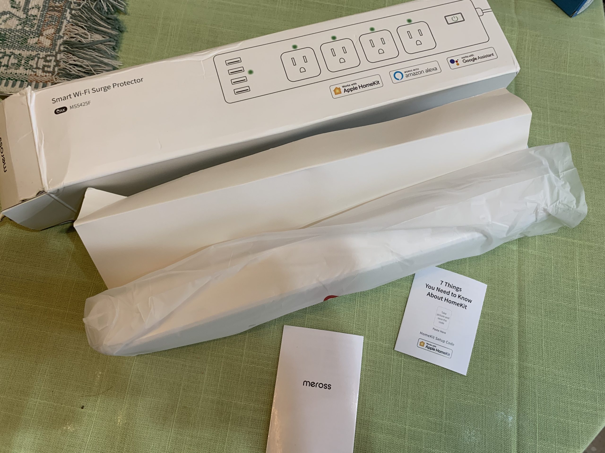 Smart Power Strip Compatible with Apple HomeKit, Siri, Alexa, Google Home and SmartThings, WiFi Surge Protector with 4 AC Outlets, 4 USB Ports and 6ft Extension Cord, Voice and Remote Control customer photo 2