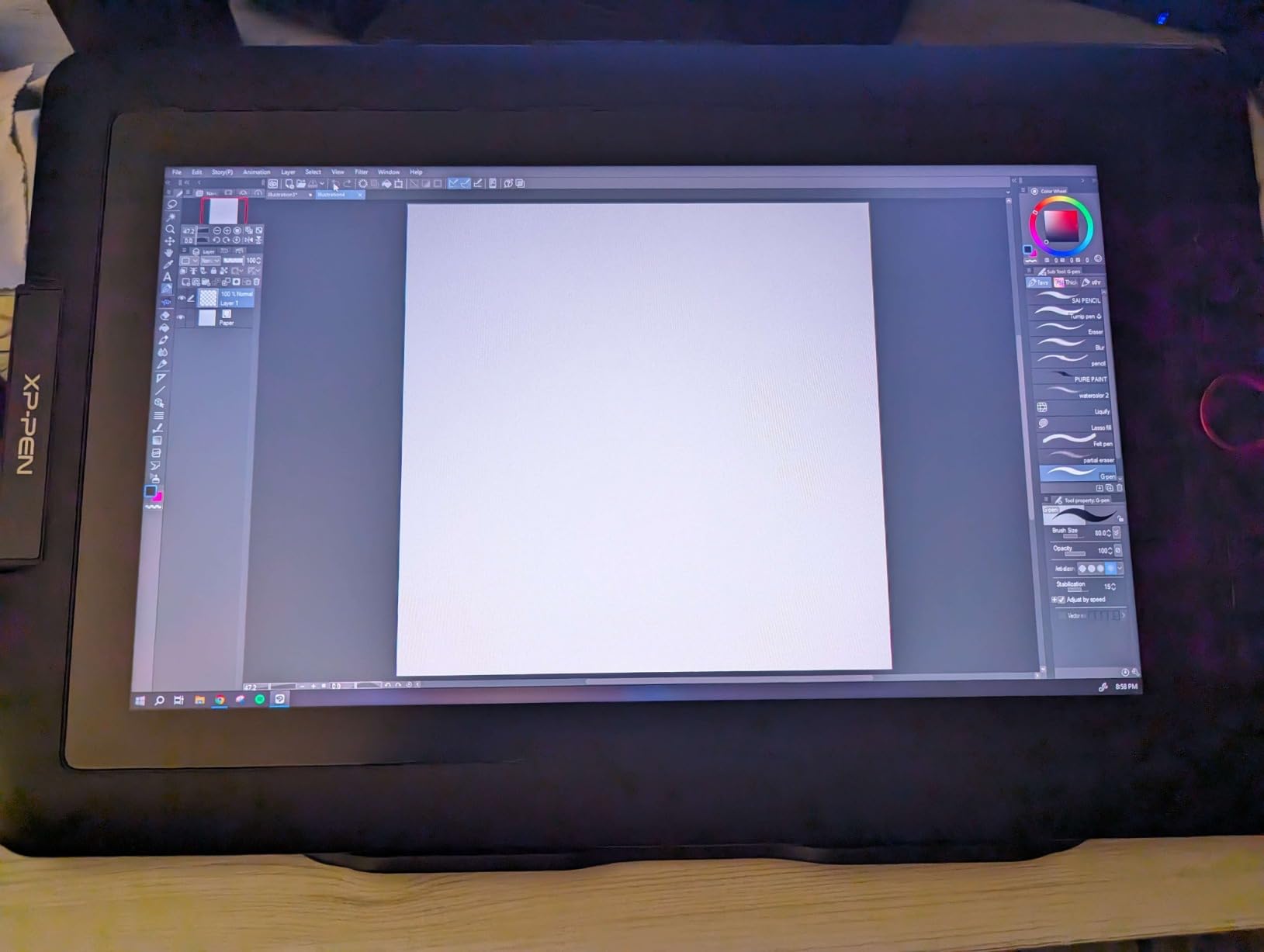 XPPen Drawing Tablet with Screen Full-Laminated Graphics Drawing Monitor Artist13.3 Pro Graphics Tablet with Adjustable Stand and 8 Shortcut Keys (8192 Levels Pen Pressure, 123% sRGB) customer photo 1
