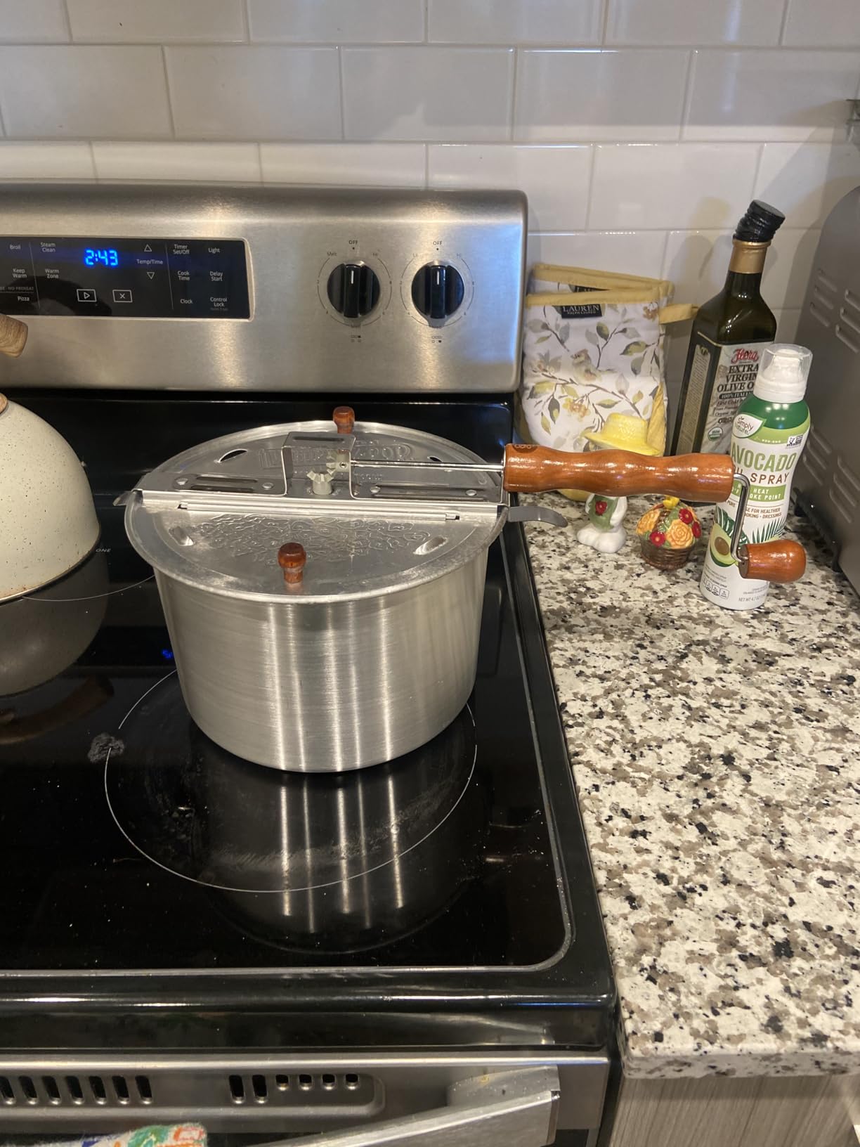 Original Whirley Pop Popcorn Machine - 3-Minute Stovetop Popcorn Maker for Home Movie Snacks & Game Night - Wabash Valley Farms - Aluminum Pot With Nylon Gears (Silver) customer photo 2