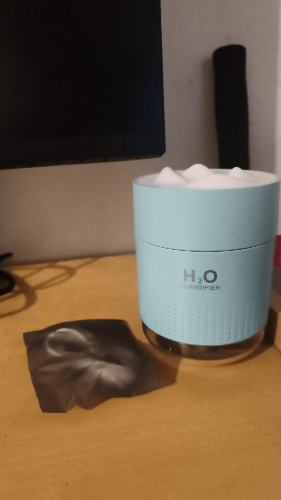 Portable Mini Humidifier, 500ml Small Cool Mist Humidifier, USB Personal Desktop Humidifiers for Baby Bedroom Travel Office Home, Auto Shut-Off, 2 Mist Modes, Super Quiet, White customer photo 1