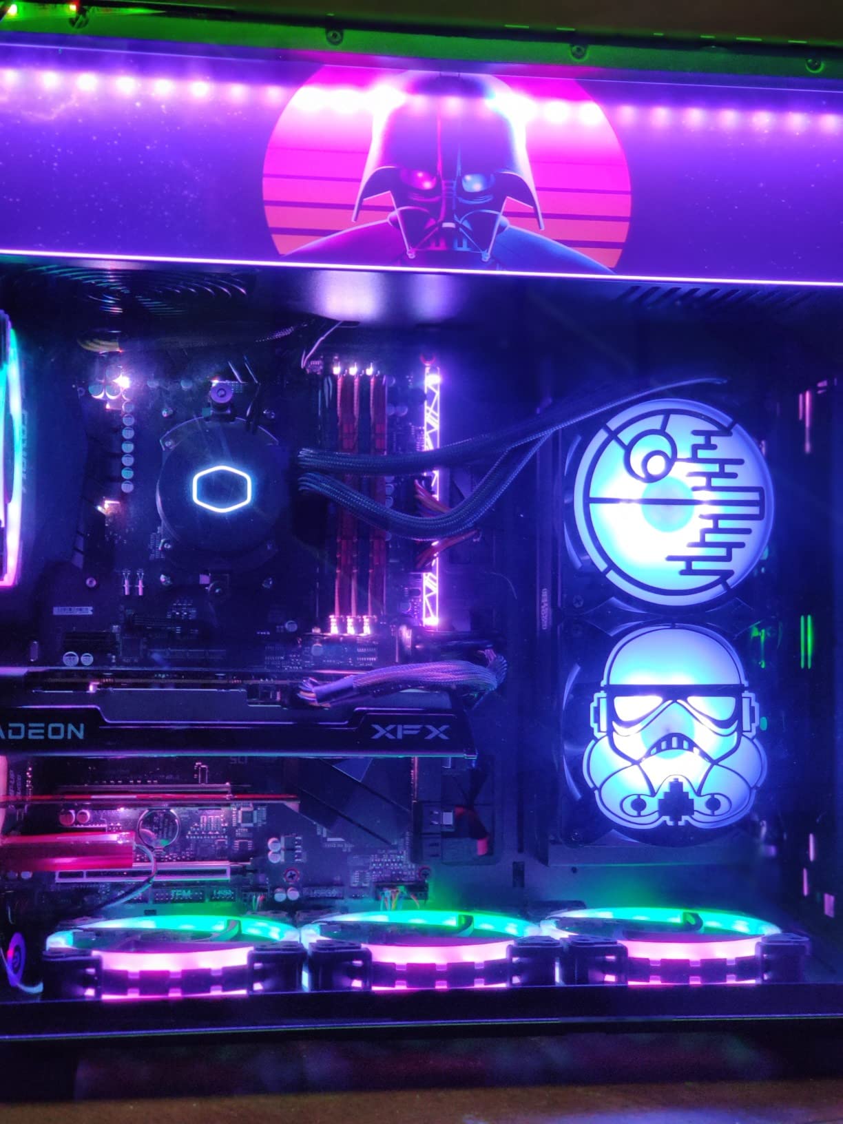 CoolerMaster MasterLiquid ML240L RGB V2, Close-Loop AIO CPU Liquid Cooler, Gen3 Dual Chamber Pump, 240mm Radiator, SickleFlow 120 PWM ARGB, AMD Ryzen AM5/AM4, Intel LGA1700/1200 (MLW-D24M-A18PC-R2) customer photo 1