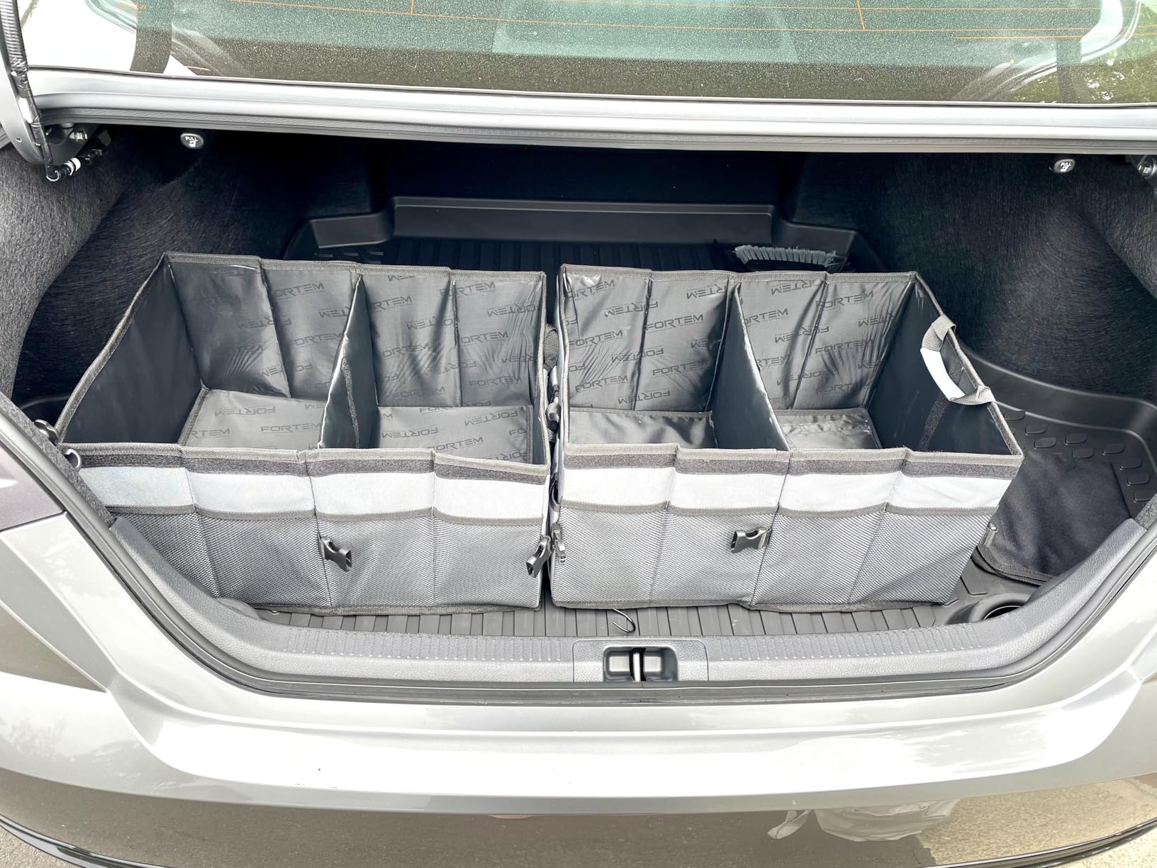 FORTEM Trunk Organizer For SUV Car Trunk Organizer, Foldable Storage, Car Accessories for Women Men, Collapsible Bag, 600D Oxford, Non Slip Bottom, Straps, Soft Cover (65L) customer photo 1