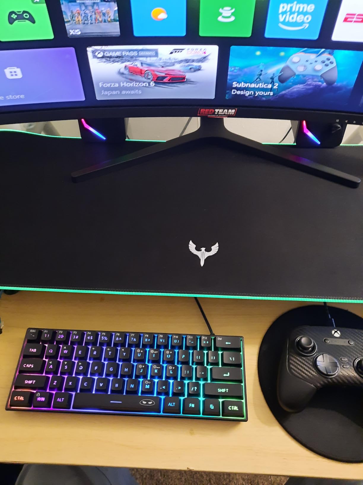 MageGee Mini 60% Gaming Keyboard, RGB Backlit 61 Key Ultra-Compact Keyboard, TS91 Ergonomic Waterproof Mechanical Feeling Office Computer Keyboards for PC, MAC, PS4, Xbox ONE Gamer (Black) customer photo 1