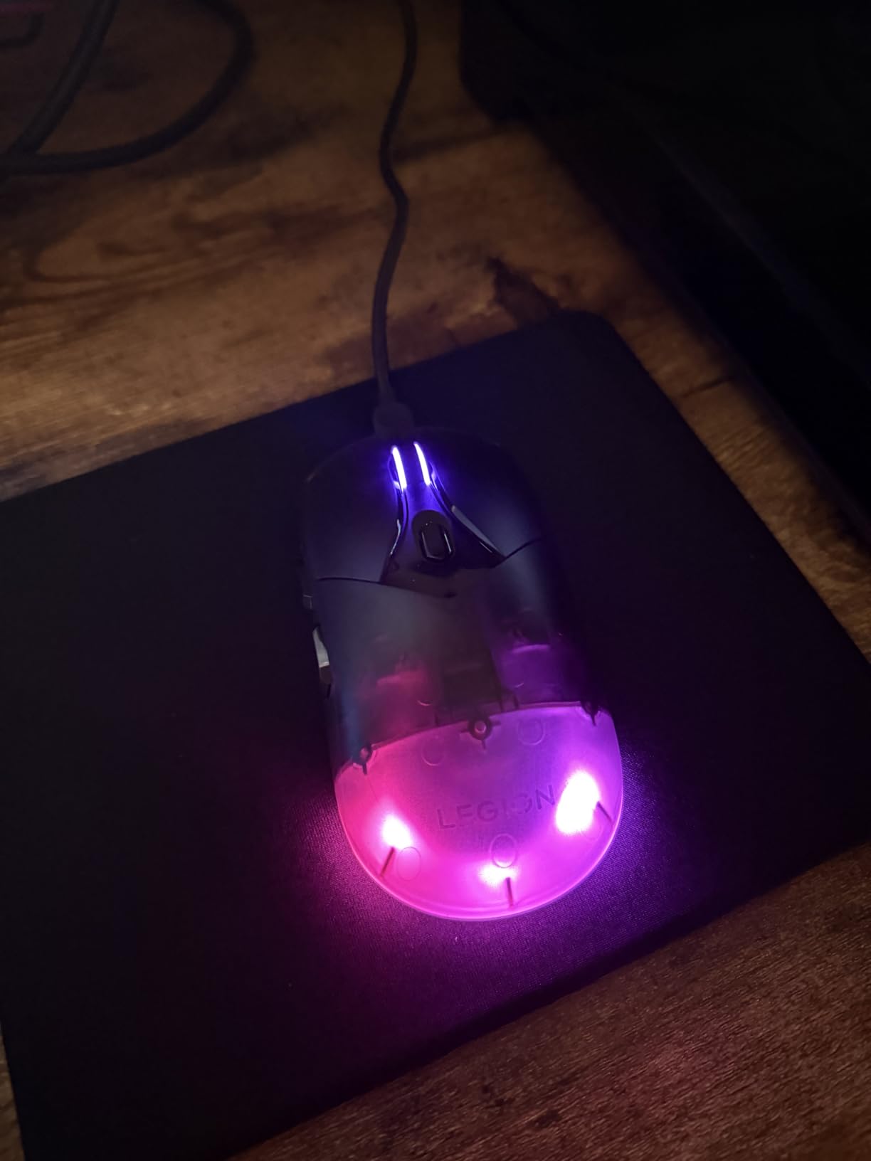 Lenovo Legion M600 RGB Wireless Gaming Mouse - 16,000 DPI, 9 Programmable Buttons, 200-Hour Battery Life, 50-Million Clicks Durability - Ambidextrous Computer Mouse (Black) customer photo 1