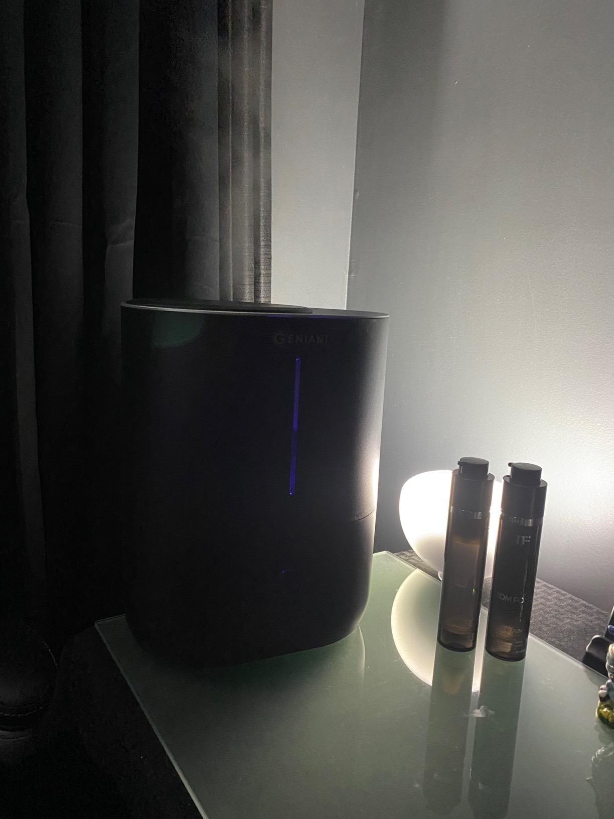 GENIANI Portable Cool Mist Humidifiers for Bedroom & Office - Ultrasonic Humidifier for Home, Baby, Small Room with Auto Shut Off, 250ML Easy to Clean Water Tank customer photo 1