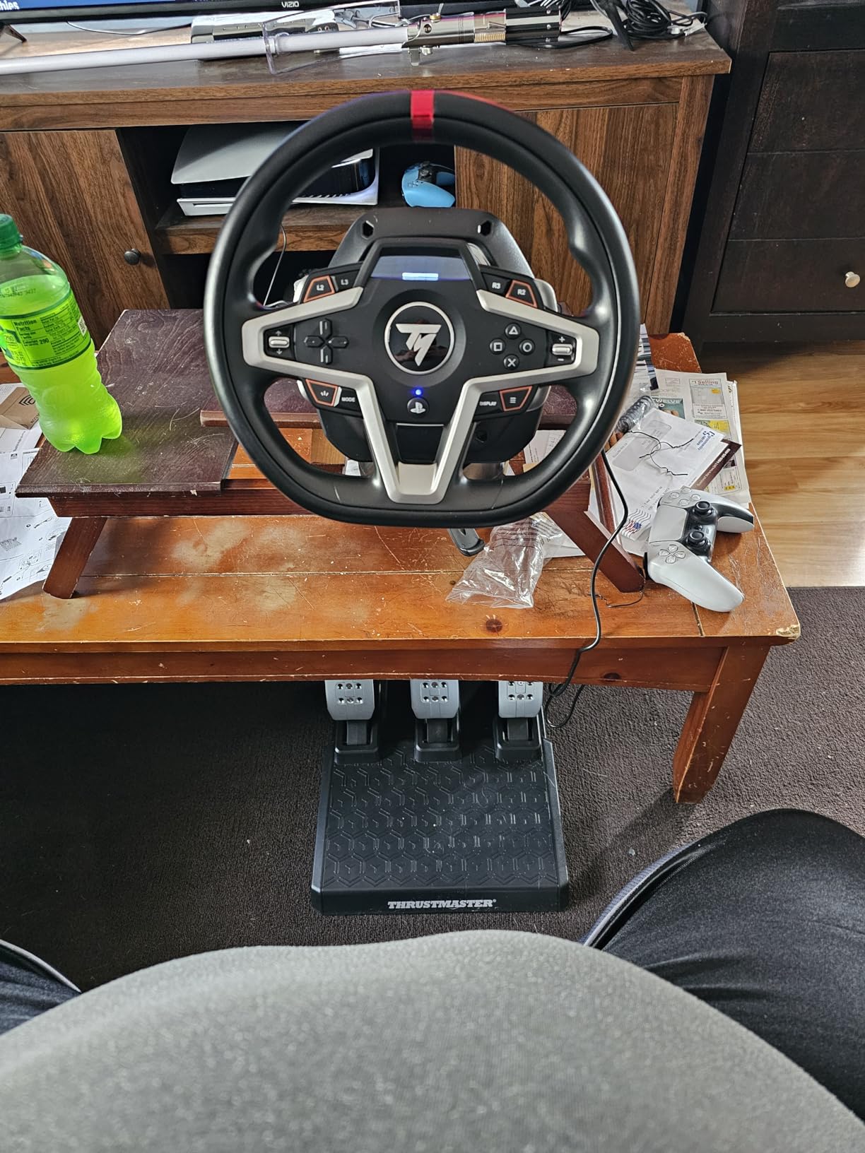 Thrustmaster T248 Racing Wheel and Pedals, Hybrid Drive Force Feedback Steering Wheel, Magnetic Paddle Shifters, Built-In Display, Sim Racing Wheel for Driving Simulator, Compatible with PC & Xbox Series X|S customer photo 2