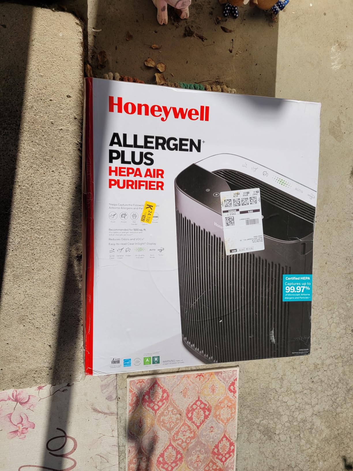 HEPA Air Purifier for Home, 2423 Ft² Rooms in 1 Hour, Air Quality Monitor, Auto Mode, Reduces Allergens, Dust, Pollen, Pet Dander, Odors, Smoke, Black, HPA5300B customer photo 1