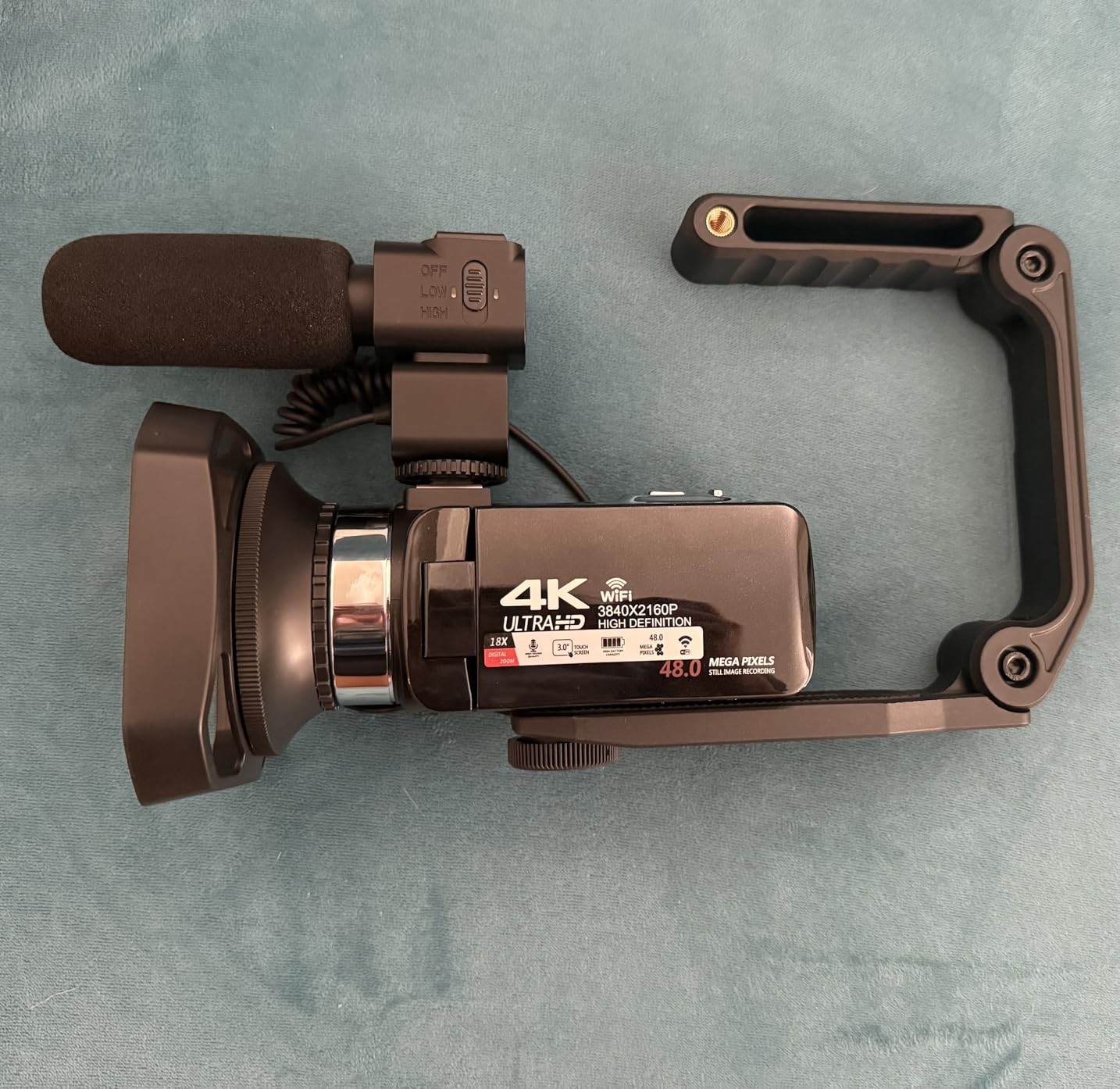 4K Video Camera, Camcorder 48MP Ultra HD WiFi Vlogging Camera for YouTube 18X Zoom 3.0