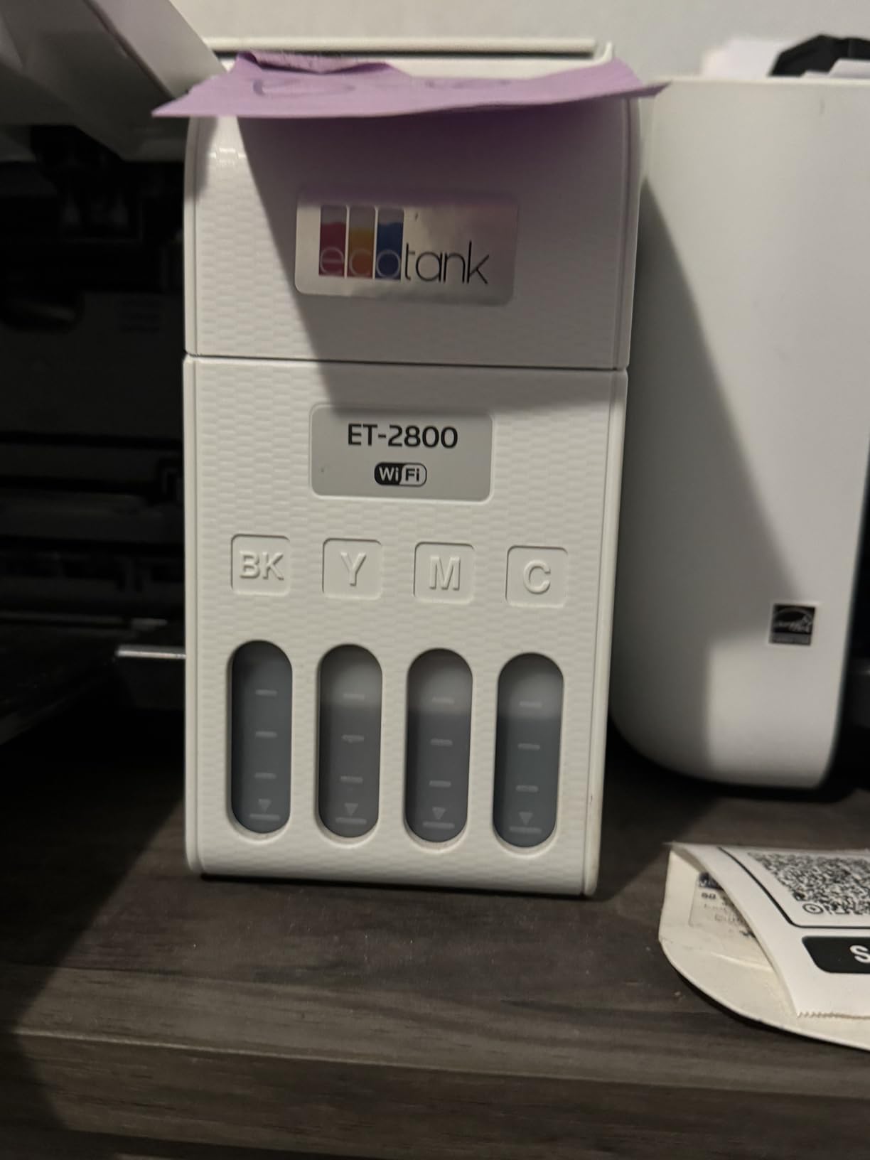 Epson EcoTank ET-2800 Wireless Color All-in-One Cartridge-Free Supertank with Scan and Copy, The Ideal Basic Home Printer - Black customer photo 2