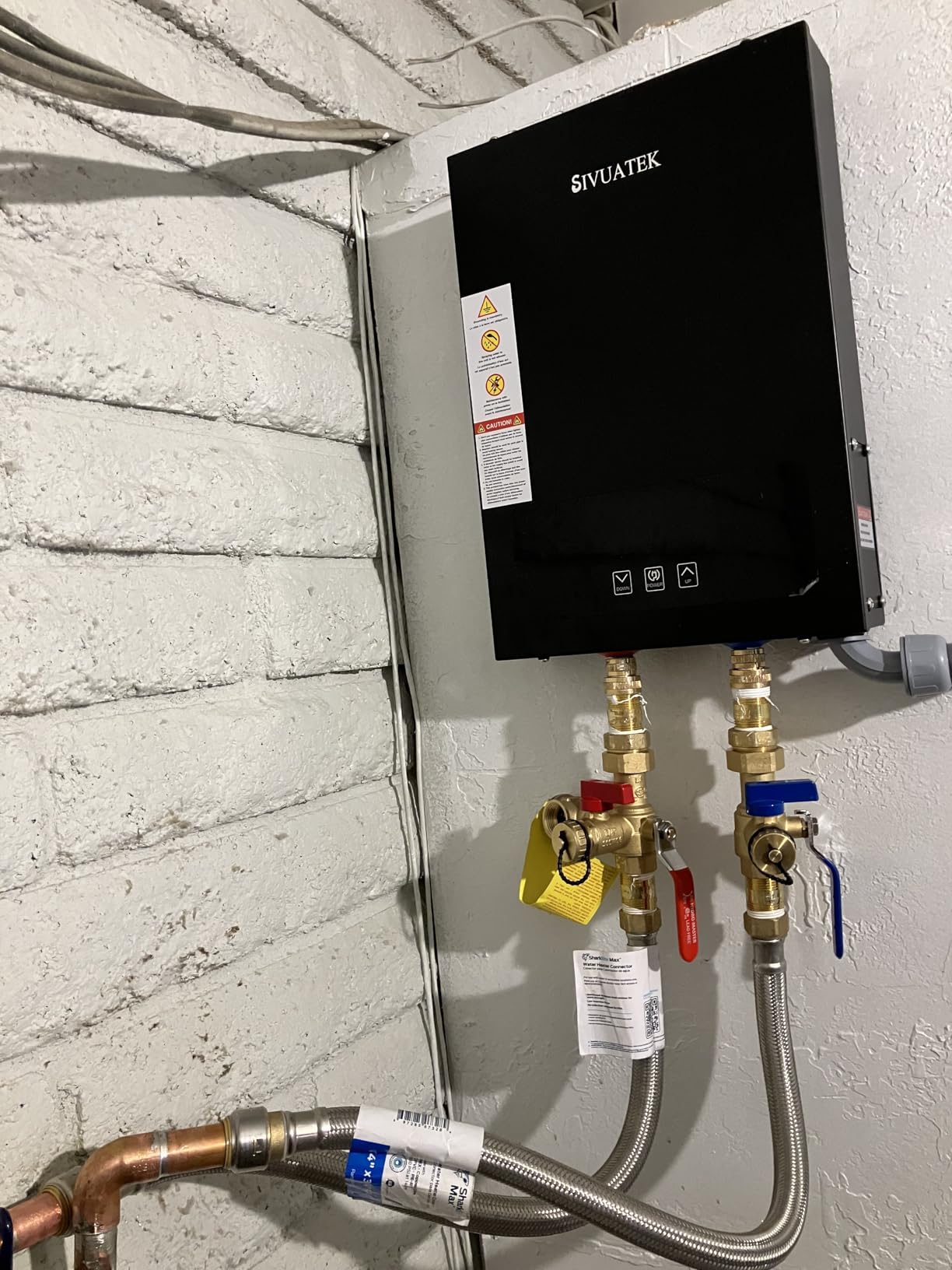 Electric Tankless Water Heater SIVUATEK 14kW, 240V - On-Demand Hot Water for Whole House - ETL Certified, Self Modulating customer photo 2