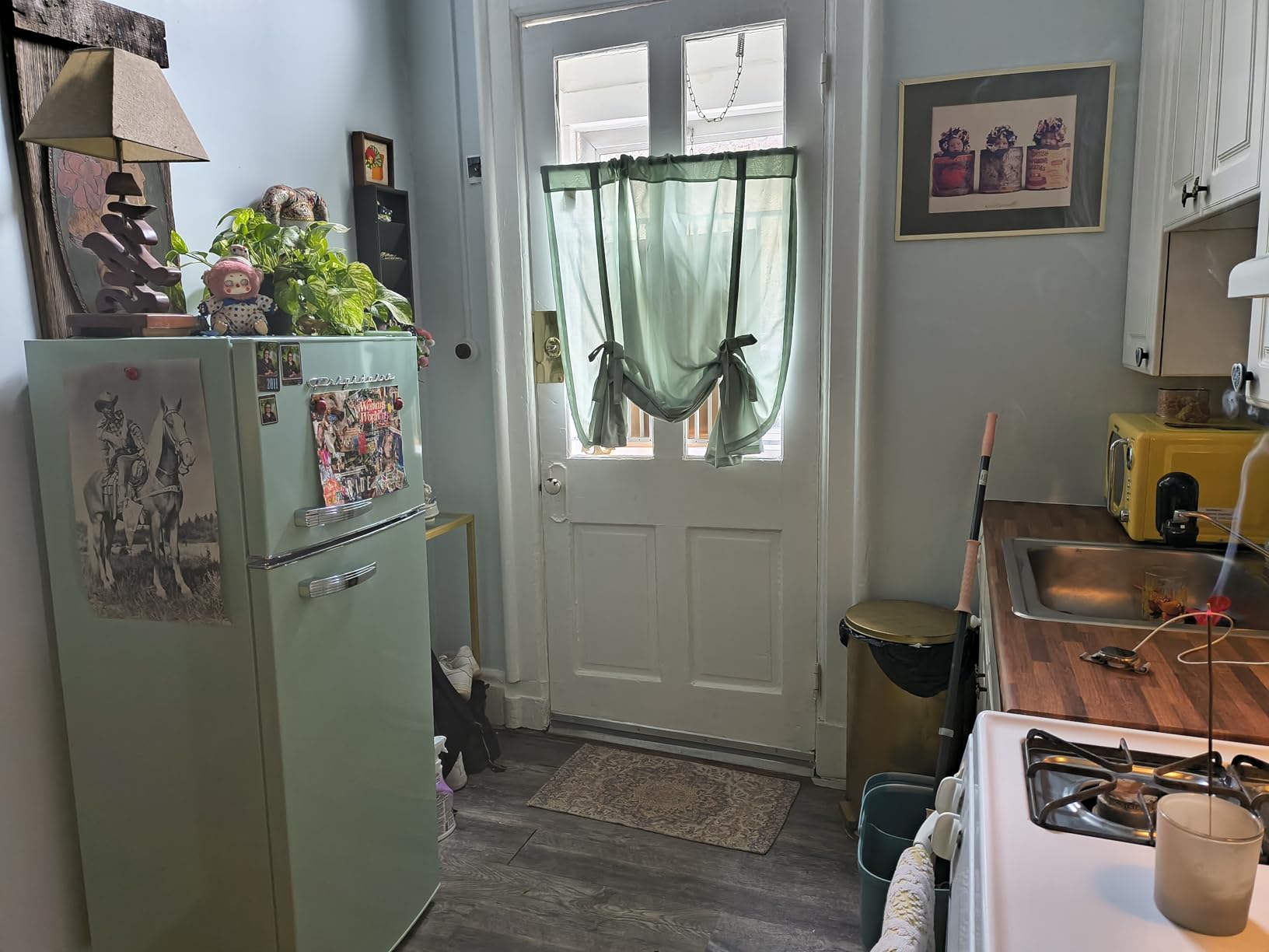 Frigidaire EFR753, 2 Door Apartment Size Refrigerator with Freezer, Retro Chrome Handle, 7.5 cu ft, Platinum Series, Stainless Steel, 7.5 customer photo 1
