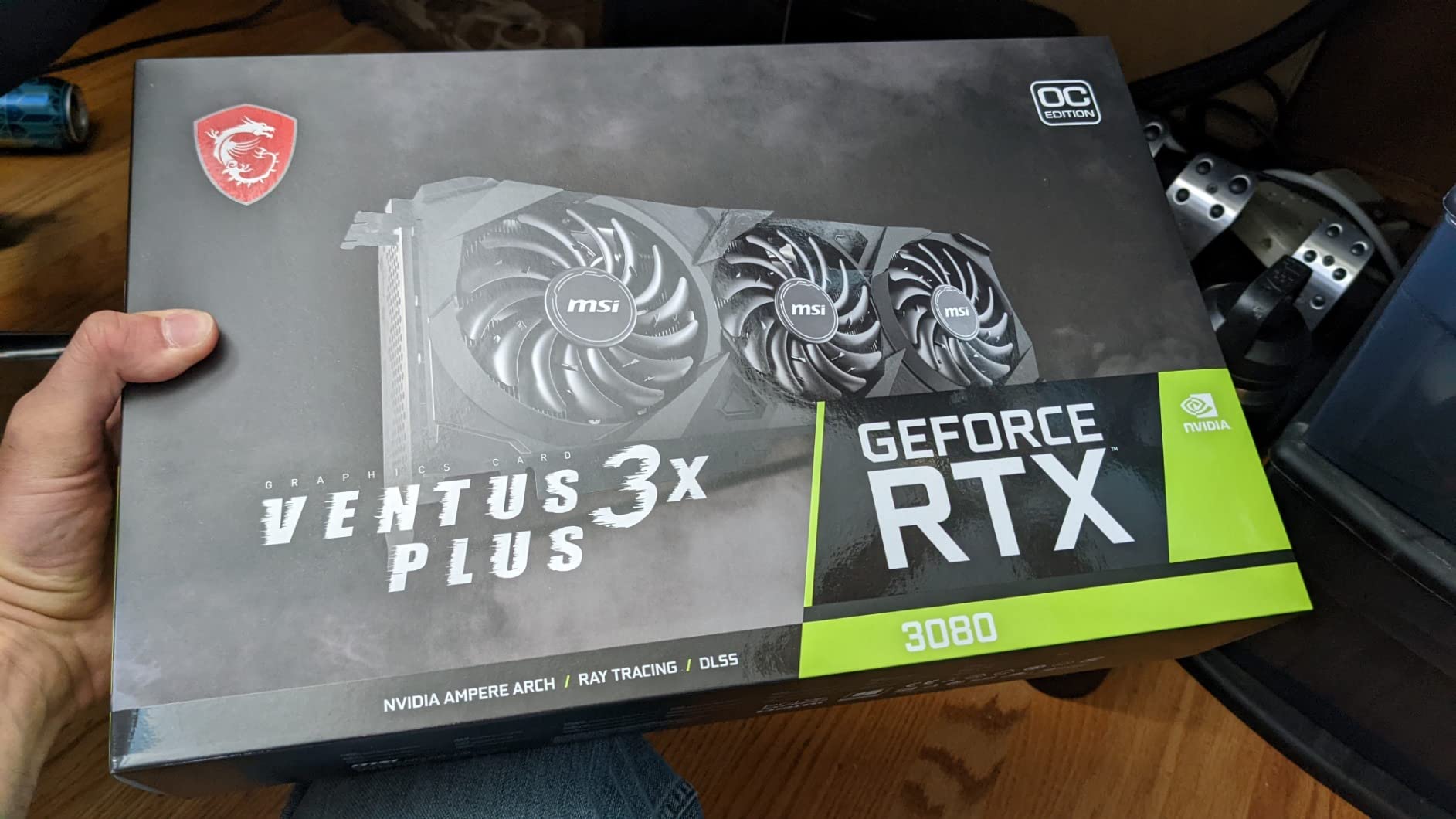 Gaming GeForce RTX 3080 LHR 10GB GDRR6X 320-Bit HDMI/DP Nvlink Torx Fan 3 Ampere Architecture OC Graphics Card (RTX 3080 Ventus 3X Plus 10G OC LHR) customer photo 1