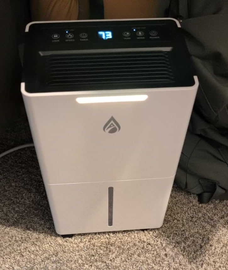 5000 Sq. Ft Dehumidifiers for Home and Basement, 52 Pint/Day Dehumidifier with Drain Hose, 3 Modes, 24H Timer, Auto Defrost, Child Lock, for Bedroom, Garage, RV, Large Room, Humid Summer, Rainy Season customer photo 1