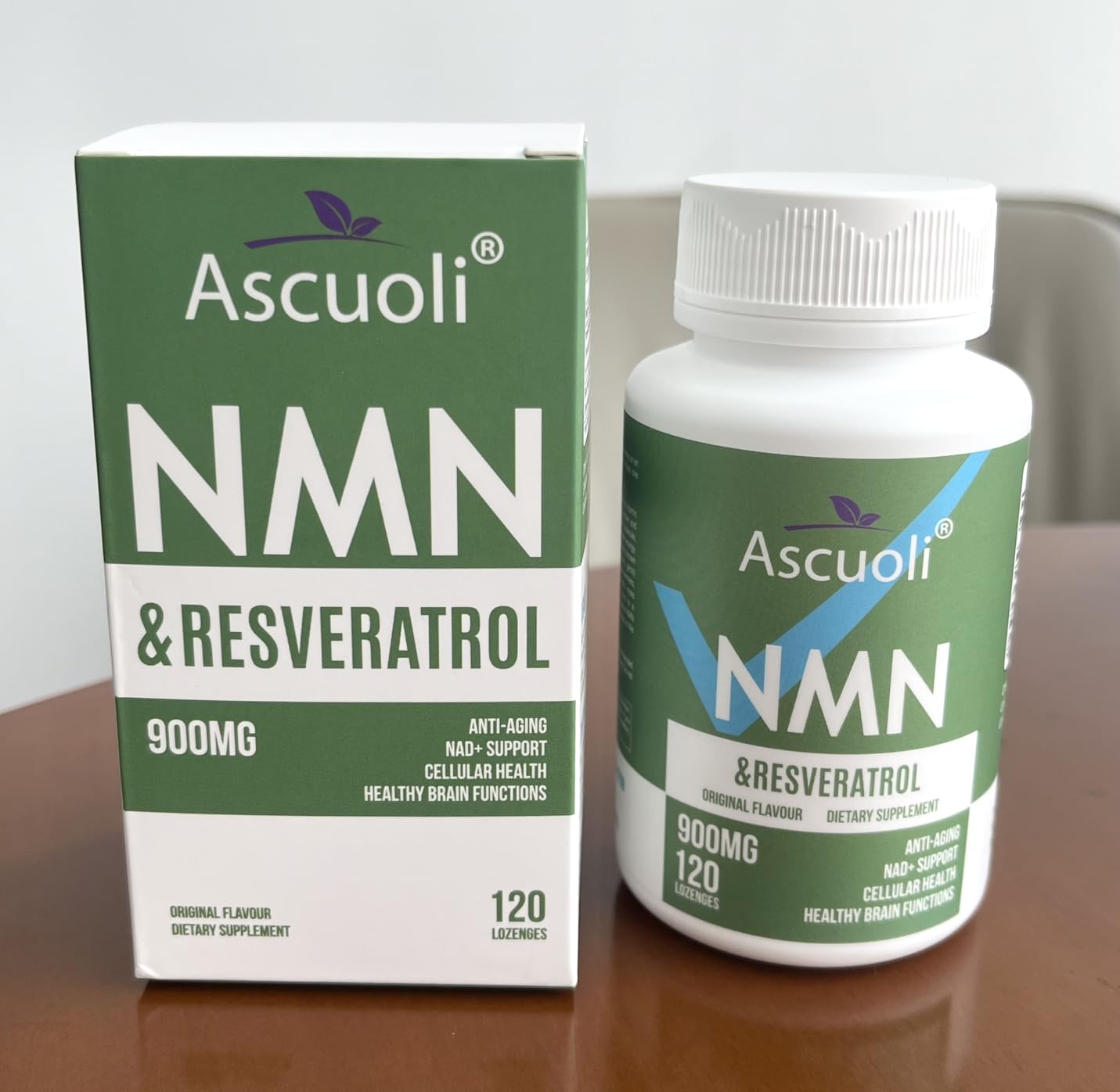 Sublingual NMN 500mg + Trans-Resveratrol 400mg, 3-in-1 Advanced Formula 99% Pure NMN Resveratrol Supplement for Boost* NAD, Cell, Immune, Energy & Muscle, Anti-Aging, 120 Lozenges (120-Day Supply) customer photo 1