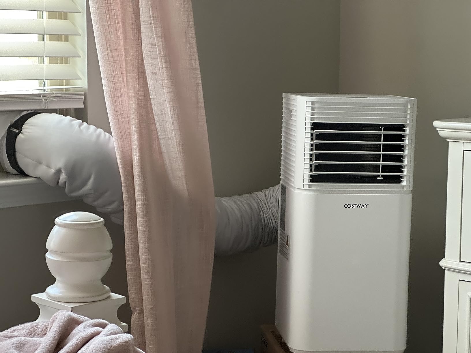 Portable Air Conditioner, 10000 BTU AC Cooling for Room Spaces up to 350sq.ft, with Remote Control, 24H Timer & Window Venting Kit, with Sleep Mode, Suitable for Bedroom, Living Room, Black customer photo 1